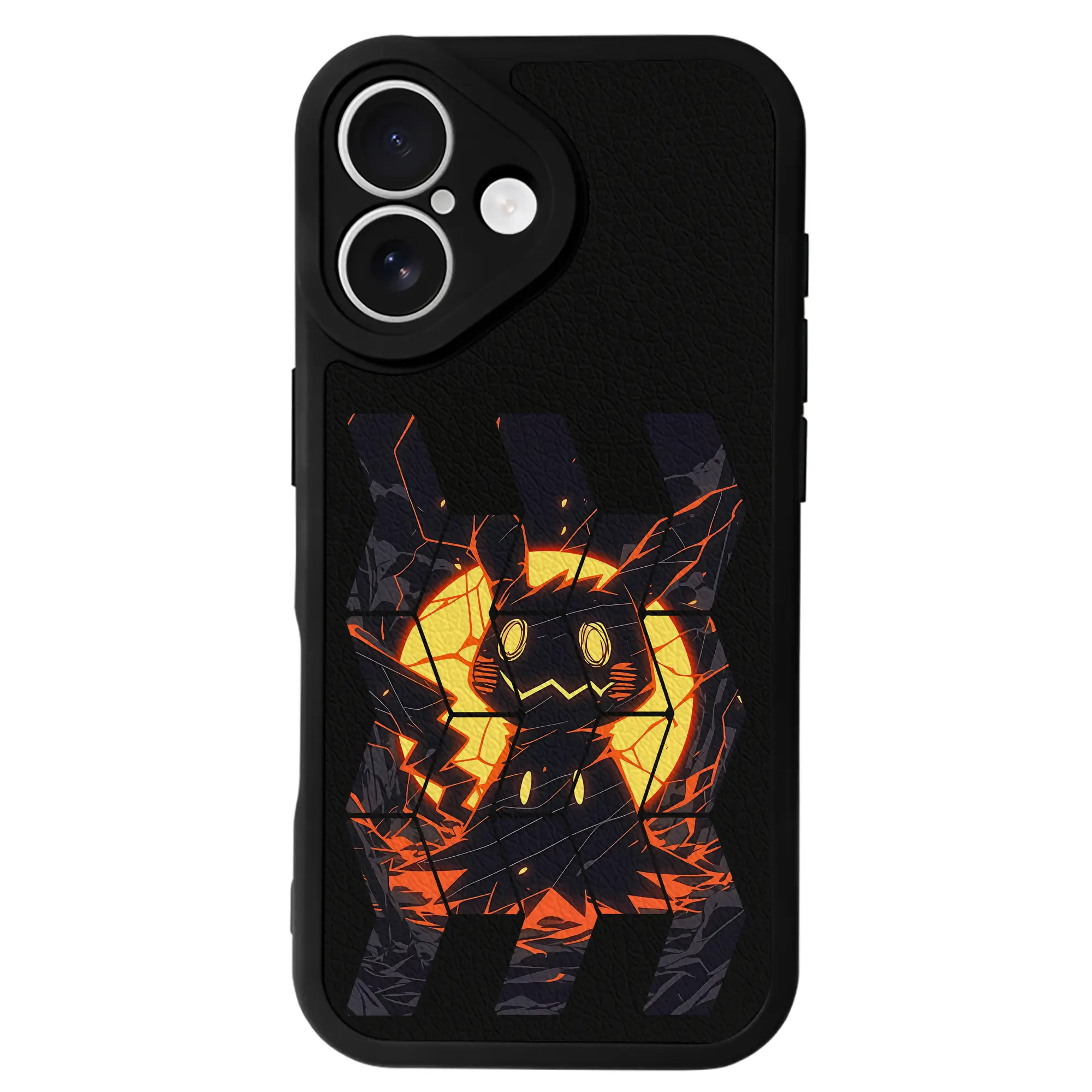 ポケモン グッズ,ミミッキュ - IPhone 16シリーズ対応 ・ シリコンスマホケース ・ レザー調 ・ 高精度フィット ・ 耐衝撃 ・ ワイヤレス充電対応 ・ 精密カット